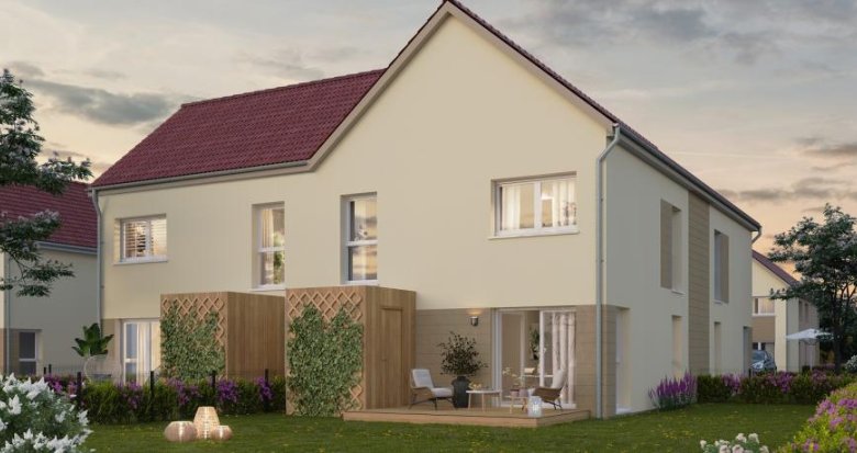 Achat / Vente immobilier neuf Bischwihr maisons duplex à 10 min de Colmar (68320) - Réf. 9111