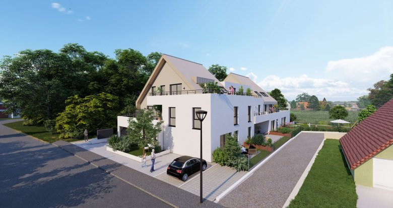 Achat / Vente immobilier neuf Oberhoffen-sur-Moder à 10 min de route d’Haguenau (67240) - Réf. 9458